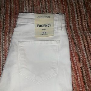 L’AGENCE All White Pants